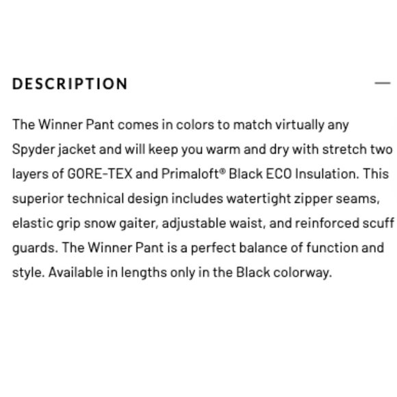 NWT Spyder Ski Pants - Picture 9 of 16